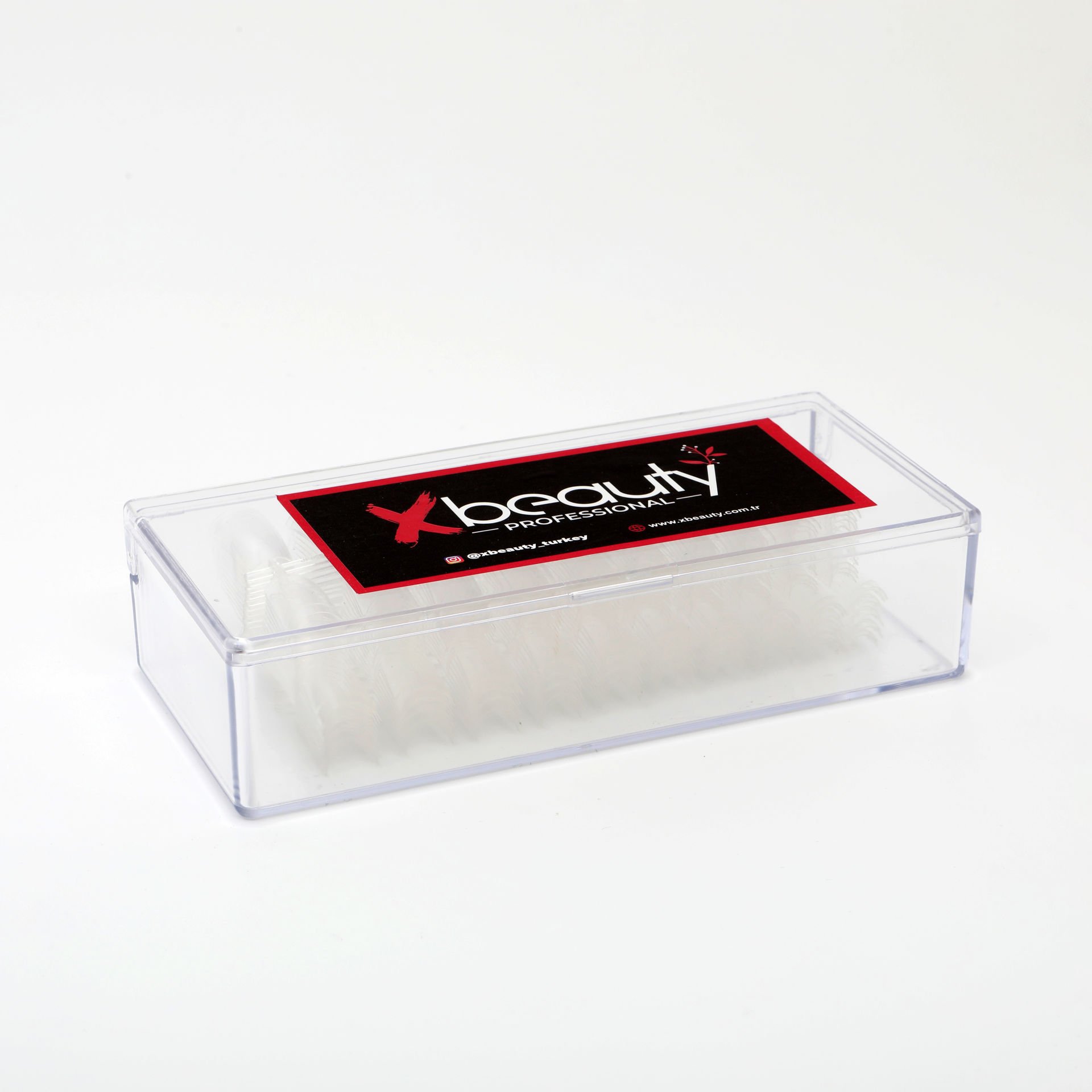 XBEAUTY Yarım Ay Tips (Jel tips ) Balerin Şeffaf 500'lük