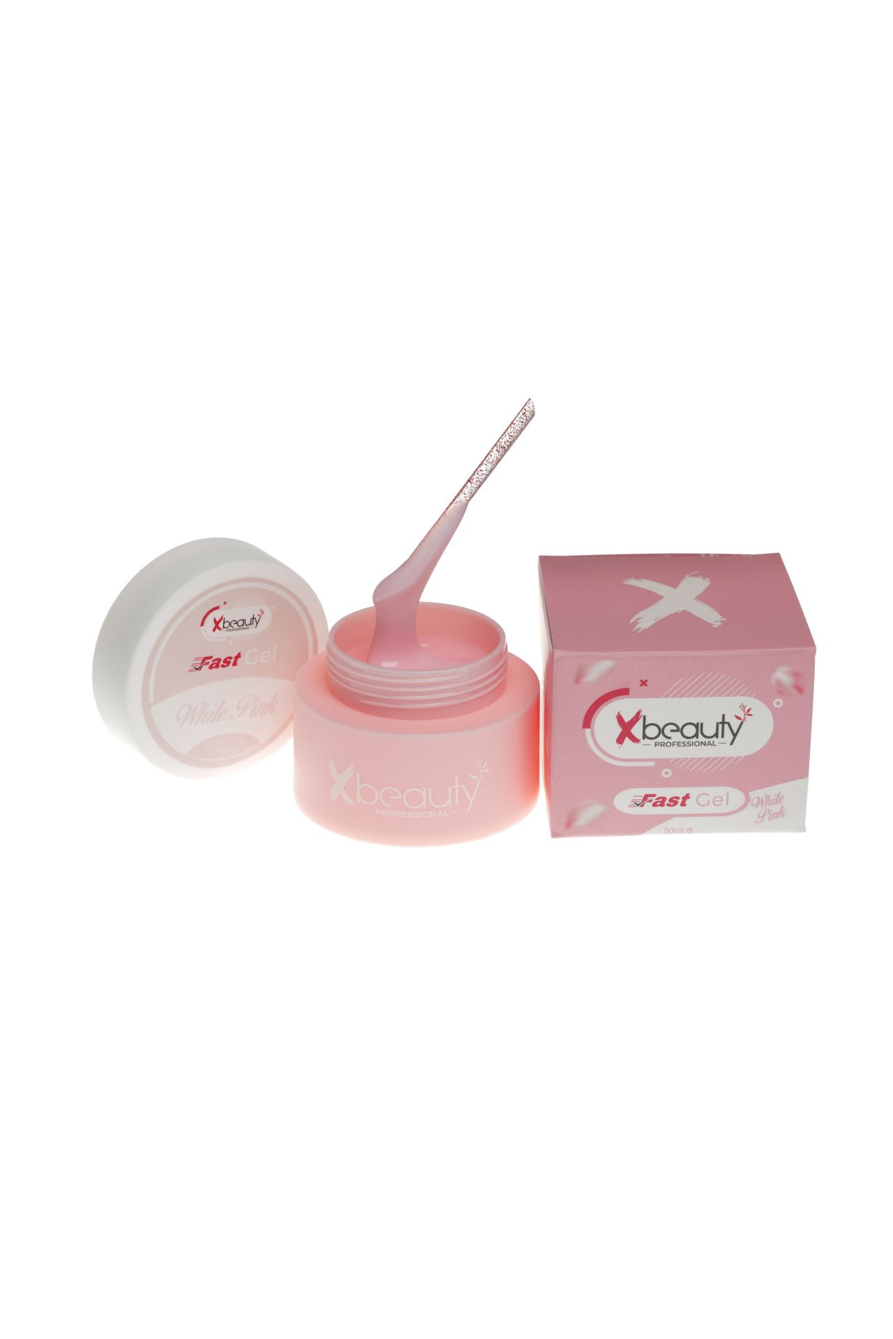 Xbeauty Fast Gel White Pink 50 gr