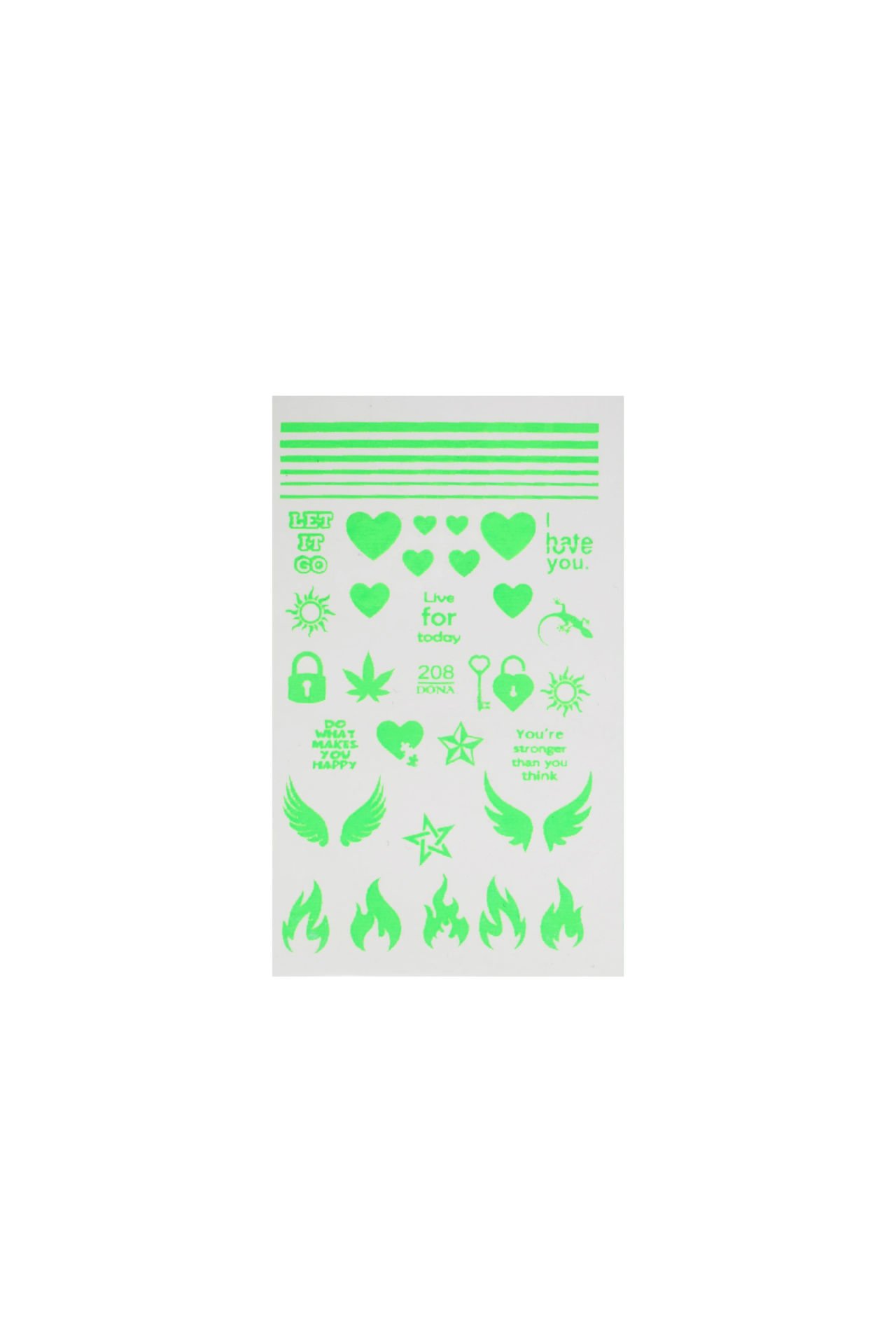 Su Bazlı Tırnak Stickeri