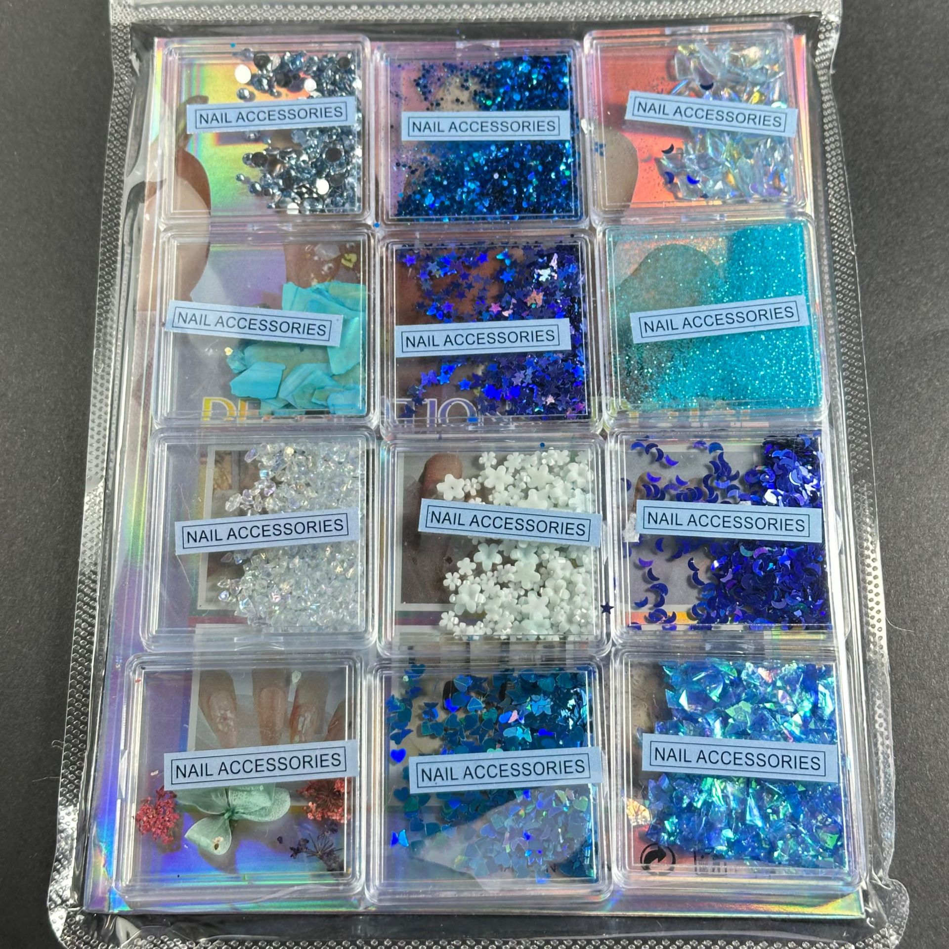 Süsleme Taş 12’li set Mavi