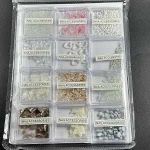 Süsleme Taş 12’li set Beyaz