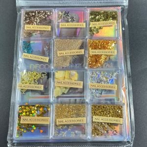 Süsleme Taş 12’li set Gold