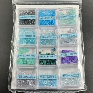 Süsleme Taş 12’li set Su Yeşili