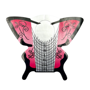 XL Boy Kelebek Tırnak Şablonu | Ayarlanabilir Uzunluk Kılavuzlu (S'den 3XL'e) 500 Adet