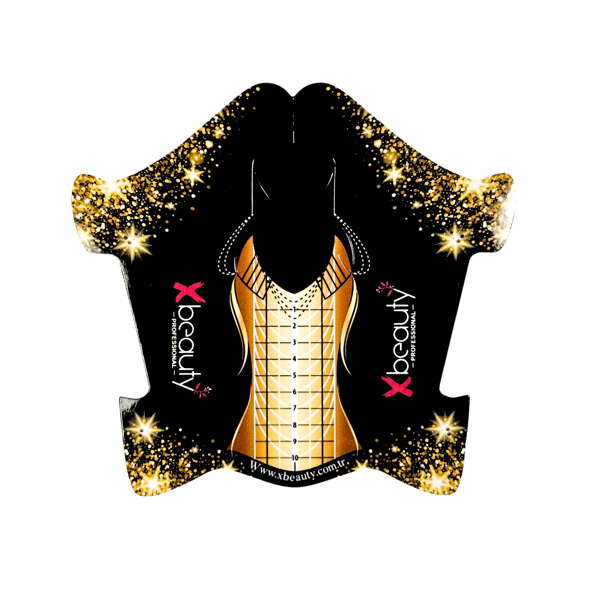 Xbeauty XL Uzunluk Kılavuzlu Tırnak Uzatma Şablonu 500 Adet