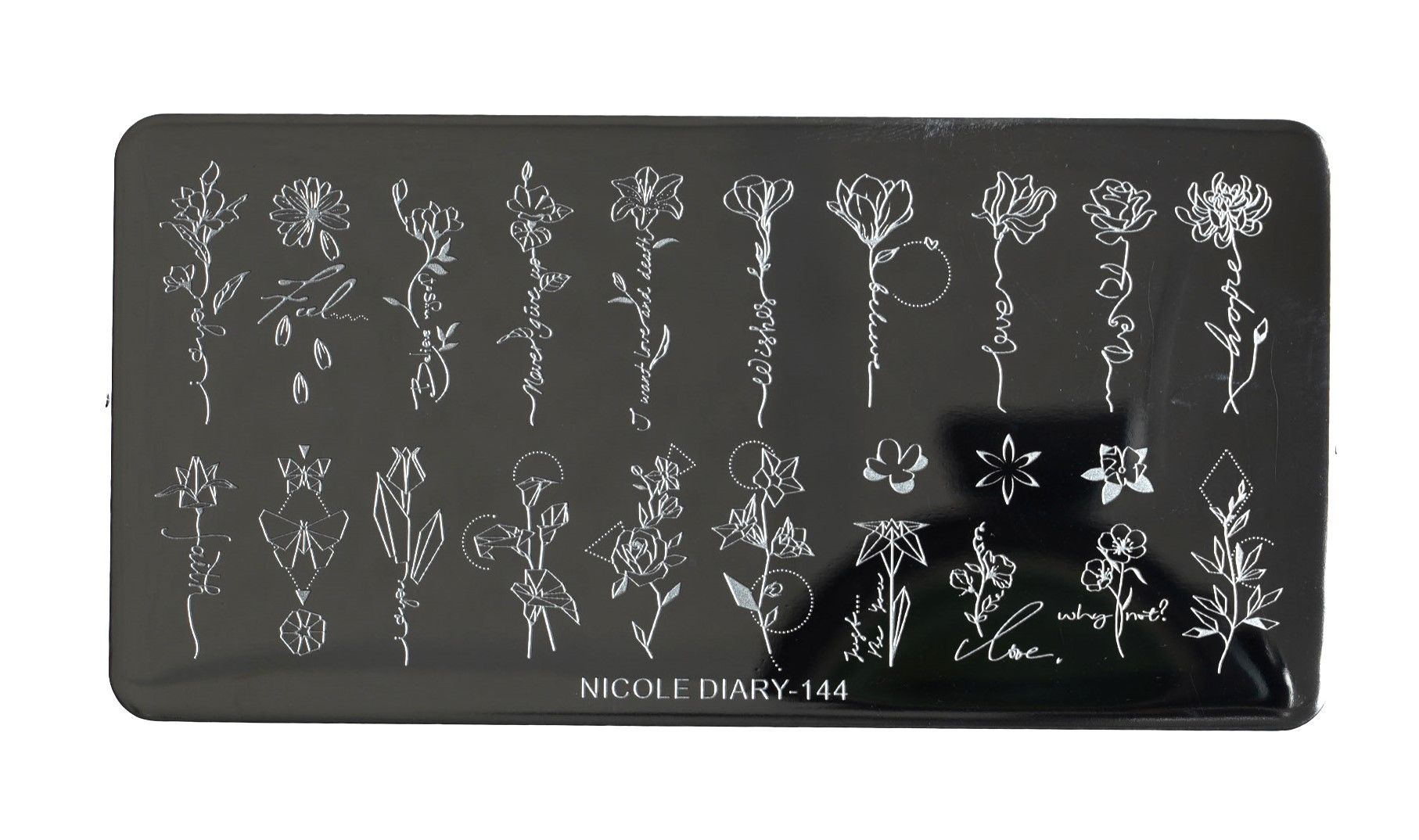 Nail Art Stamping Baskı Plakası ND-144